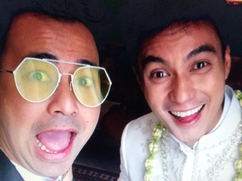 Raffi Ahmad Perlihatkan Muka Senang Baim Wong Jelang Ijab Kabul