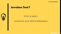 Satu telur bisa direbus selama sepuluh menit. Sepuluh telur? Ya sepuluh menit juga, dengan memasukkan semua telur secara bersamaan. (Foto: detikHealth) 