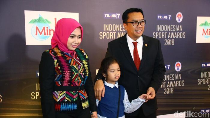 Menpora Imam Nahrawi saat hadiri acara Indonesian Sport Awadrs 2018. (Muhammad Ridho/detikSport) Menpora Imam Nahrawi saat hadiri acara Indonesian Sport Awadrs 2018. (Muhammad Ridho/detikSport)