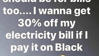 Netizen lain malah ingin diskon Black Friday diterapkan terhadap tagihan seperti listrik. Foto: Istimewa