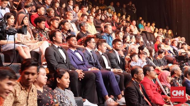 Kevin/Marcus saat hadir di Indonesian Sport Awards.