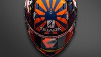 Helm ini adalah milik Johann Zarco. Rider asal Prancis itu musim depan akan membalap untuk KTM, setelah dua musim terakhir membela Yamaha. (Foto: Instagram @motogp)