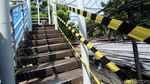 Melihat Proses Perbaikan JPO Tendean