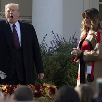 Melihat dari Dior, coat milik Melania nyatanya tak datang dengan harga murah. Coat coklat tersebut dibanderol US$ 9.400 atau sekitar Rp 137 jutaan. Foto: dok. AFP