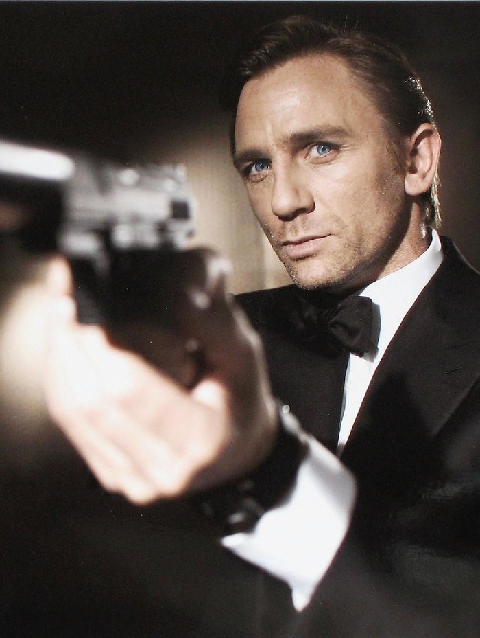 UNDATED:  In this undated handout photo from Eon Productions, actor Daniel Craig poses as James Bond.  Craig was unveiled as legendary British secret agent James Bond 007 in the 21st Bond film Casino Royale, at HMS President, St Katharines Way on October 14, 2005 in London, England.  (Photo by Greg Williams/Eon Productions via Getty Images)
