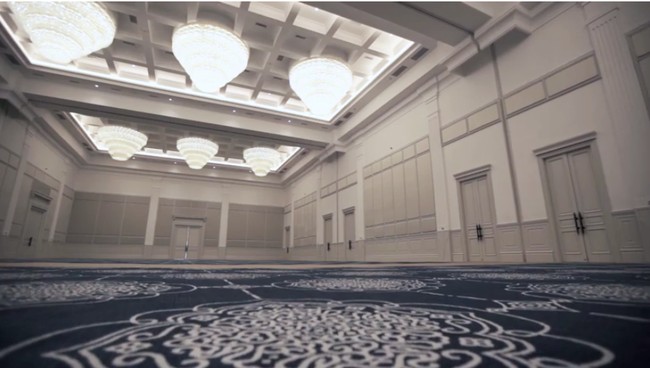 Tak hanya resepsi, The Opus Grand Ballroom juga bisa digunakan untuk meeting, pameran hingga konferensi. Foto: Screenshot Youtube