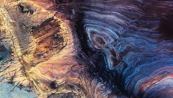 Potret Satelit Gurun Sahara di Algeria. Istimewa/Boredpanda.