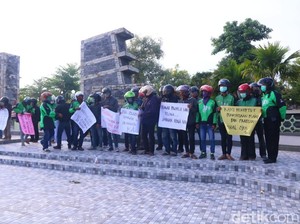 Giliran Ojek Online di Madiun Berdemo karena Pernyataan Prabowo