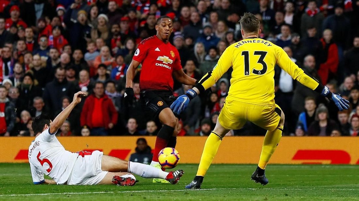 Pertandingan MU vs Crytal Palace masih 0-0 di babak pertama. (Foto: Jason Cairnduff/Action Images via Reuters)