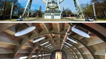 Atomium di Brussel, Belgia. Siapapun yang melihat Atomium mungkin akan menyangka ini hanya patung raksasa terbuat dari bahan metal. Nyatanya, Atomium benar-benar sebuah gedung yang kita bisa menjelajahi isinya. Di dalamnya terdapat restoran dan museum sains. Atomium menggambarkan 9 atom besi dalam bentuk sel kubik yang berpusat pada tubuh dari kristal besi. Foto: via Brightside. 