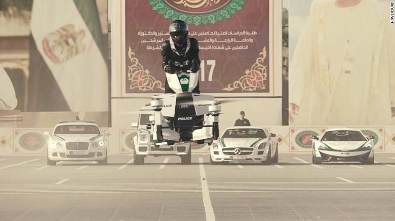 Motor terbang polisi Dubai. Foto: Hoverbike Motor terbang polisi Dubai. Foto: Hoverbike