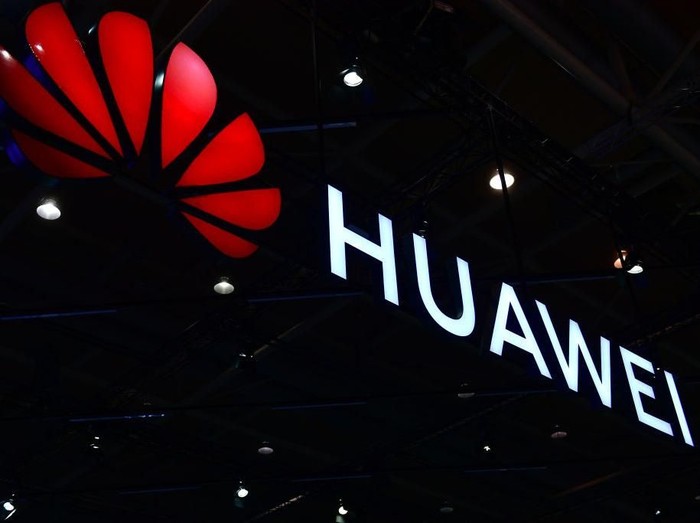 HANOVER, GERMANY - JUNE 12: The Huawei logo is displayed at the 2018 CeBIT technology trade fair on June 12, 2018 in Hanover, Germany. The 2018 CeBIT is running from June 11-15. (Photo by Alexander Koerner/Getty Images)