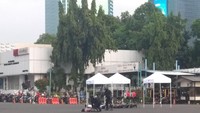 Simulasi digelar di lapangan Polda Metro Jaya, Jakarta, Sabtu (24/11/2018) (Foto: Yulida Medistiara/detikcom)