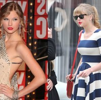 Penyanyi yang pernah menggelar konsernya di Indonesia ini memang termasuk seleb yang sering tampil tertutup. Sehingga, tidak banyak orang yang menyadari perubahan bentuk dada Taylor Swift yang kini lebih membesar dibanding awal kemunculannya. Beberapa orang memprediksi bahwa Swift memasang implan di payudaranya. Foto: Istimewa