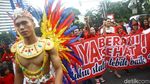 Momen Peringatan Hari AIDS Sedunia di CFD Jakarta