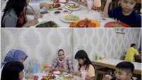 Tak hanya kerap mendampingi sang suami, Muhammad Ridho Focardo, Yustin juga sering menyisihkan waktu untuk bersama anak-anaknya. Kala itu makan di restoran seafood jadi pilihan makan bareng mereka. So Sweet! Foto: Instagram yustinficardo