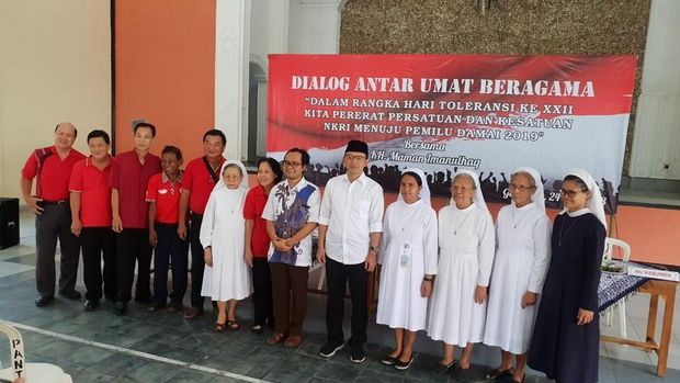 Timses Jokowi-Amin Ajak Tokoh Lintas Agama Ciptakan Pilpres Damai