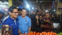 Ke Malang, Sandiaga Uno Blusukan ke Pasar hingga Cicip Jahe Merah 