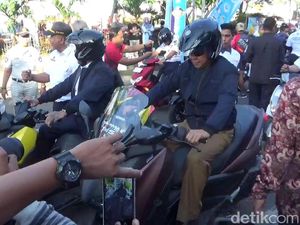 Pakai Skutik Bongsor, Gubernur Sulsel Kampanye Berkendara Aman