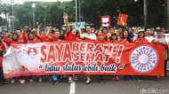 Momen Peringatan Hari AIDS Sedunia di CFD Jakarta