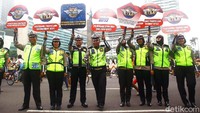 Peluncuran E-TLE dilakukan di kawasan Bundaran HI, Jakarta Pusat, Minggu (25/11/2018). 