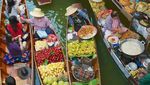 Serunya Makan Sambil Belanja di Dannoen Saduak Floating Market