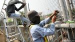 JPO Dipasangi Pagar Kawat untuk Cegah Teror Pelemparan Batu
