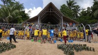 Nantinya rumah terumbu karang itu akan ditempatkan di bawah laut Pulau Bangka, Sulawesi Utara. Pengerjaan ini juga menggandeng Yayasan Terumbu Rupa, lembaga non profit itulah yang memberikan perhatian khusus terhadap kondisi terumbu karang di Indonesia. Foto: dok. Pelni