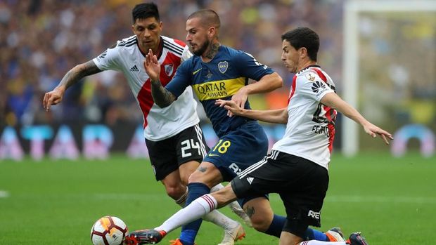 Duel Boca Juniors vs River Olate di final Copa Libertadores penuh drama.