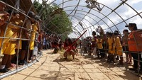 Rumah buatan terumbu karang PELNI dan PELINDO IV ini berbentuk lorong sepanjang 20 meter. Karena di perairan Pulau Bangka mudah ditemui kuda laut, kita menyebut rumah buatan terumbu karang ini dengan nama domus hippocampi atau rumah kuda laut. Semoga sesuai namanya, kelak sudah banyak tumbuh terumbu karang, akan banyak pula kuda laut yang bermain di sekitar domus hippocampi ini. Foto: dok. Pelni