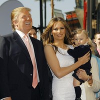 Ketika lahir, bayi Barron Trump berbobot 8,5 pon atau sekitar 3,8 kg. Sejak bayi, Barron ternyata sudah berbakat memiliki badan besar. Foto: Getty Images