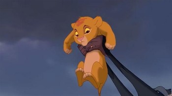 Simba kecil dalam versi kartun. (Foto: Boredpanda)