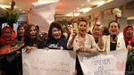 Potret Emak-emak Bawa Sayur Deklarasi Dukung Jokowi