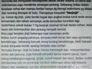 Viral Jinjit 50 Kali Sehari Sembuhkan Stroke, Ini Tanggapan Dokter