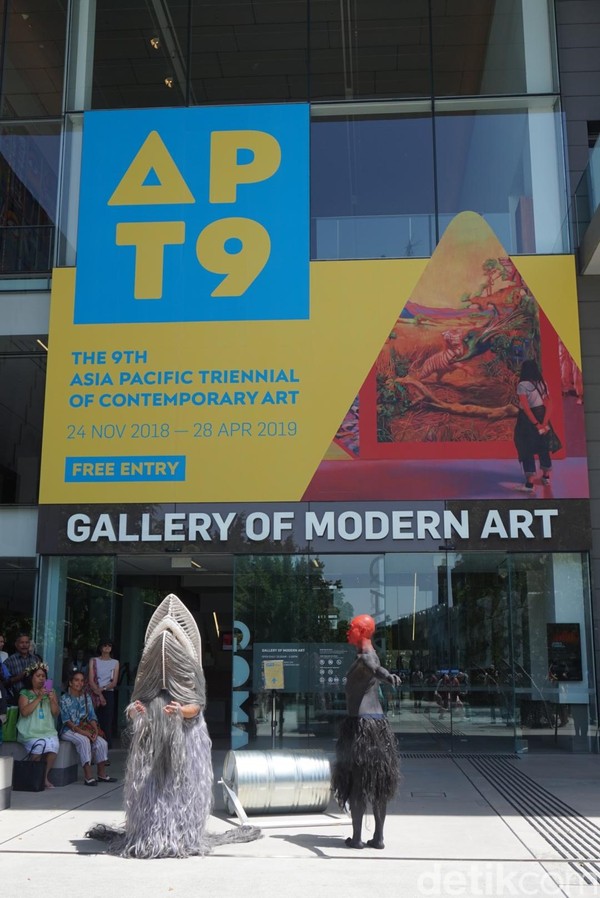 Pameran seni yang digelar di Queensland Art Gallery dan Gallery of Modern Art ini mengumpulkan 80 seniman dari 30 negara se-Asia Pasifik. (Melisa Mailoa/detikTravel)