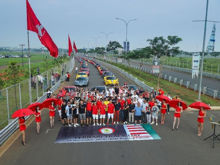 Saat Ferrari Bikin Sesak BSD Tangerang