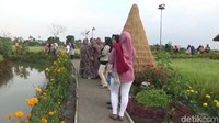 Pengunjung juga bisa menikmati aneka bunga, buah dan sayur milik petani Besur yang ditanam di lokasi wisata. (Eko Sudjarwo/detikTravel)