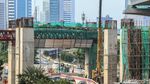 Penampakan Terkini LRT Jabodebek di Rasuna Said