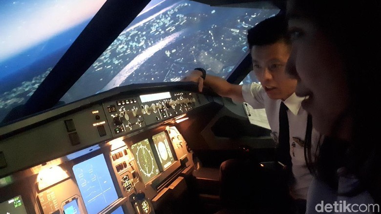 Simulator Flight Deck Indonesia (Shinta/detikTravel) Simulator Flight Deck Indonesia (Shinta/detikTravel)