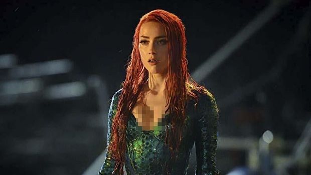 Amber Heard sebagai Mera di 'Aquaman.'