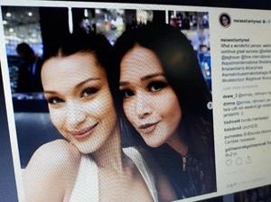 Maia Foto Bareng Bella Hadid, Ibu Ahok Jualan Kue Kering