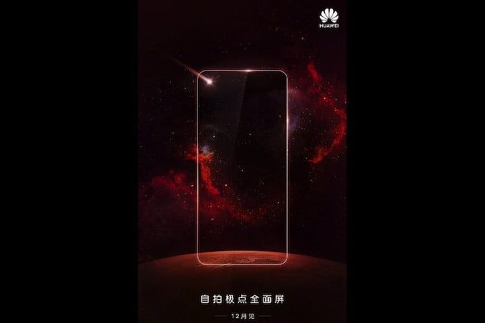 Teaser ponsel berlubang Huawei (Foto: akun Weibo Huawei)
