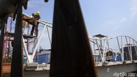 Pembangunan JPO ini hampir 80%.