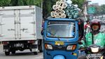 Aksi Berbahaya Bajaj Obesitas Meluncur di Jalanan Jakarta