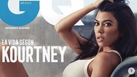 Usai Kendall hingga Kylie Jenner, kini giliran Kourtney Kardashian yang menjadi cover majalah. Ia bahkan berpose tapa busana di majalah dewasa itu.  Foto: Dok. Instagram/kourtneykardash