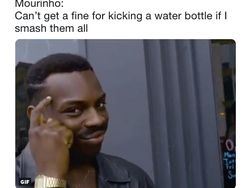 Semua pun Terbelalak dengan Aksi Banting Botol Mourinho...