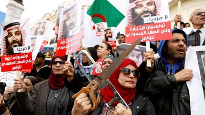 Saat Putra Mahkota Arab Saudi Diteriaki Pembunuh di Tunisia
