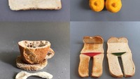 Kalau ditangan seorang yang kreatif, selembar roti saja bisa dibuat menjadi berbagai bentuk lho. Foto: Instagram @virgin_honey