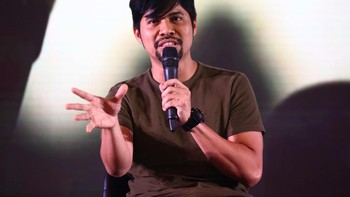Hendy, yang punya nama lengkap Gusti Hendy, berbagi kisah yang bisa menginspirasi para audiens. (Foto: Grandyos Zafna)