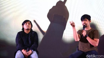 Ada pula Brian Sheila on 7 dan Hendy Gigi, dua musisi grup papan atas Indonesia, yang kini juga terjun sebagai YouTuber. (Foto: Grandyos Zafna)